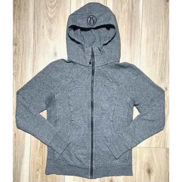 Lululemon Jackets & Blazers - Lululemon Gray Full Zip Up Hoodie Scuba Jacket - Women Size 6